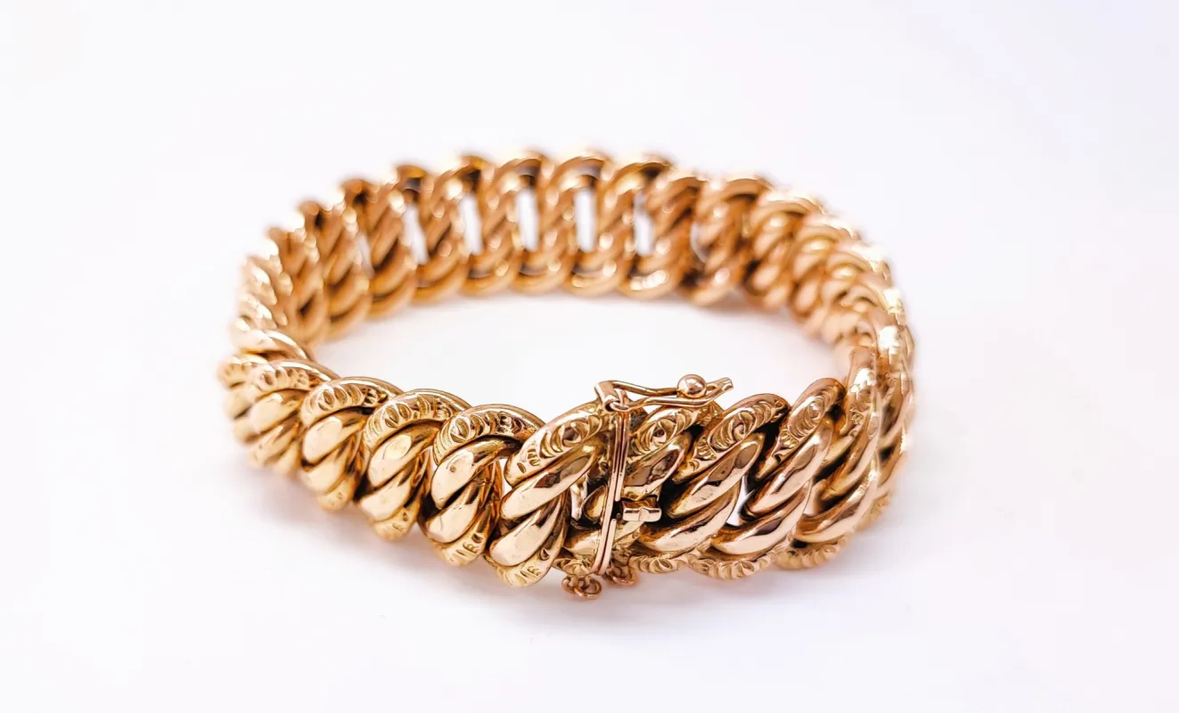 Bracelet maille américaine sold by 58 Facettes
