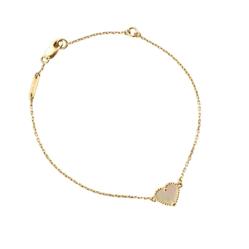 VAN CLEEF & ARPELS - Bracelet Lucky Alhambra or jaune et nacre sold by 58 Facettes