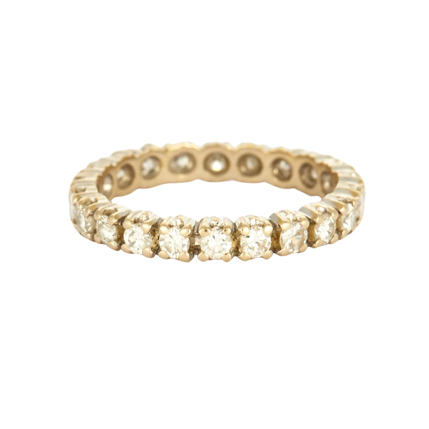 Alliance américaine or gris 22 diamants sold by 58 Facettes