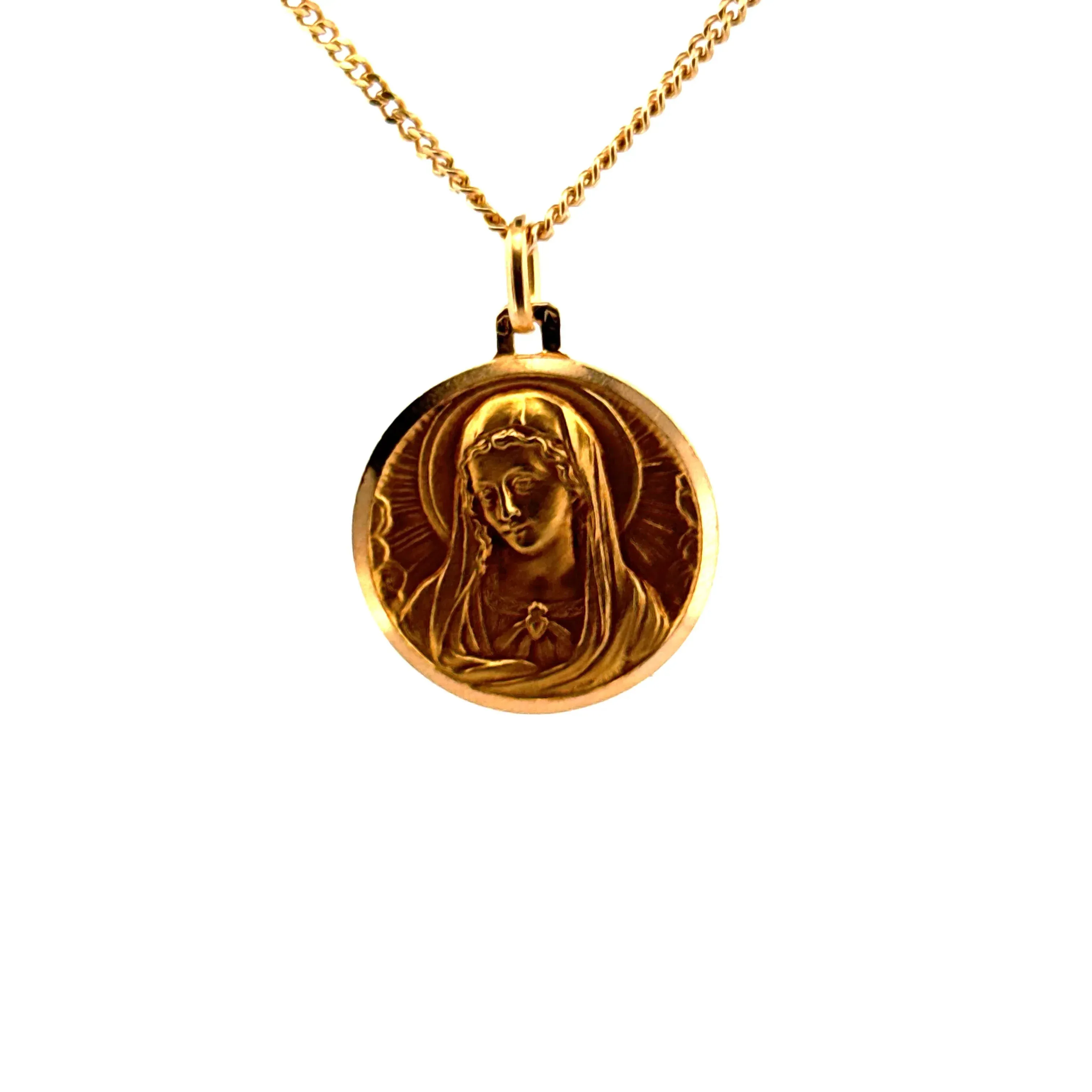 Collier Médaille Marie or jaune sold by 58 Facettes product image thumbnail 4