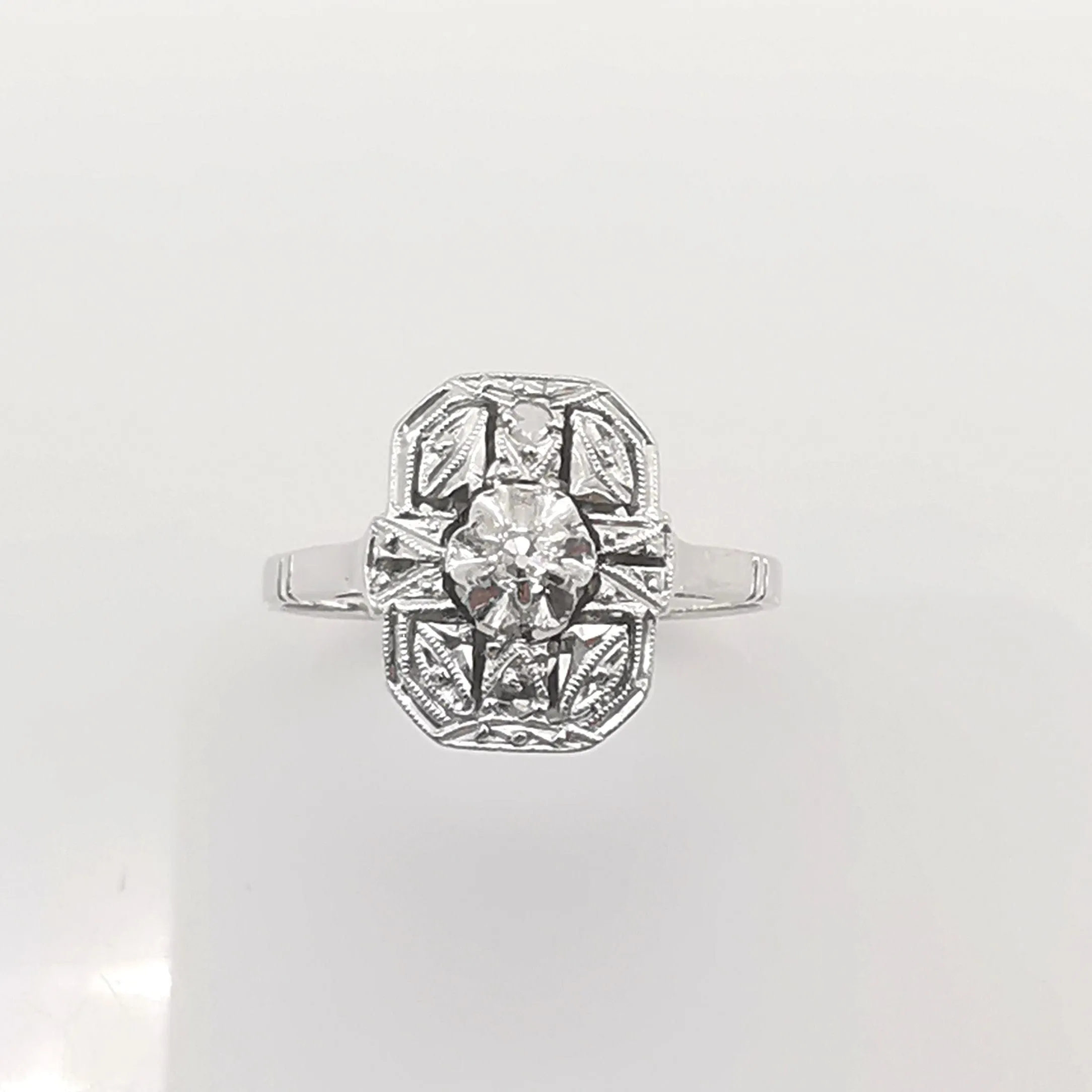 Bague or, platine et diamants sold by 58 Facettes product image thumbnail 5