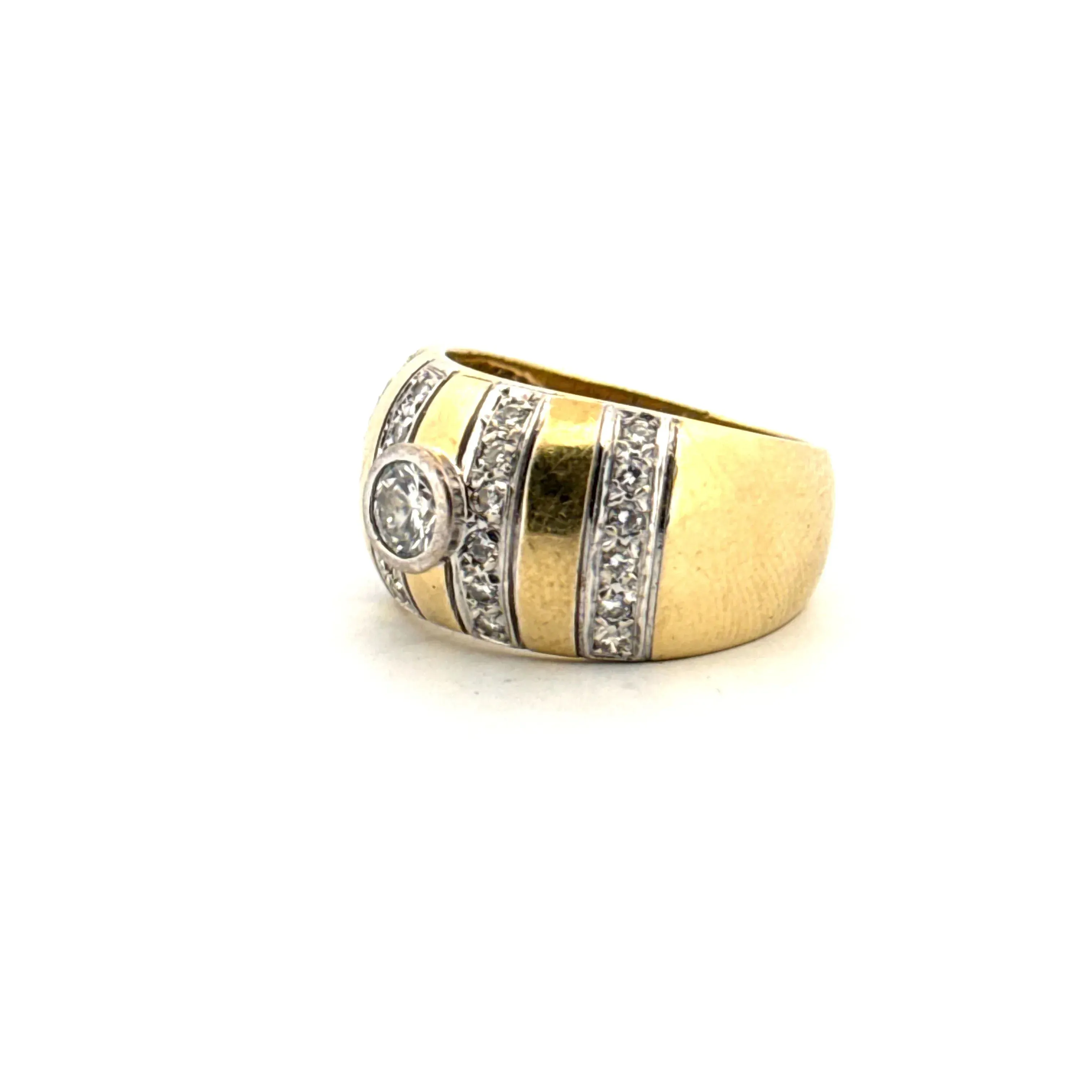 Bague Jonc Or Jaune Diamants sold by 58 Facettes product image thumbnail 3
