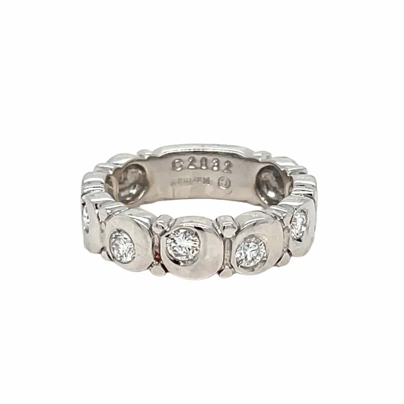 Marina B - Bague bandeau en or 18 carats et diamants sold by 58 Facettes