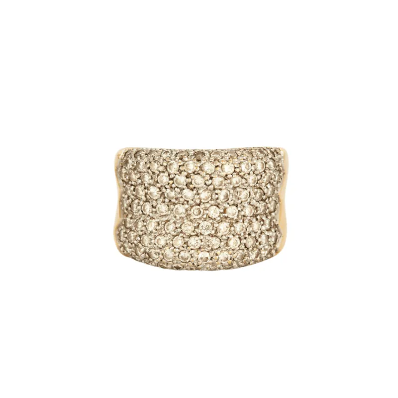 Bague large pavage Diamants sold by 58 Facettes