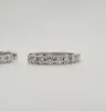 Créoles or blanc serties de diamants sold by 58 Facettes