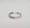 Créoles or blanc serties de diamants sold by 58 Facettes