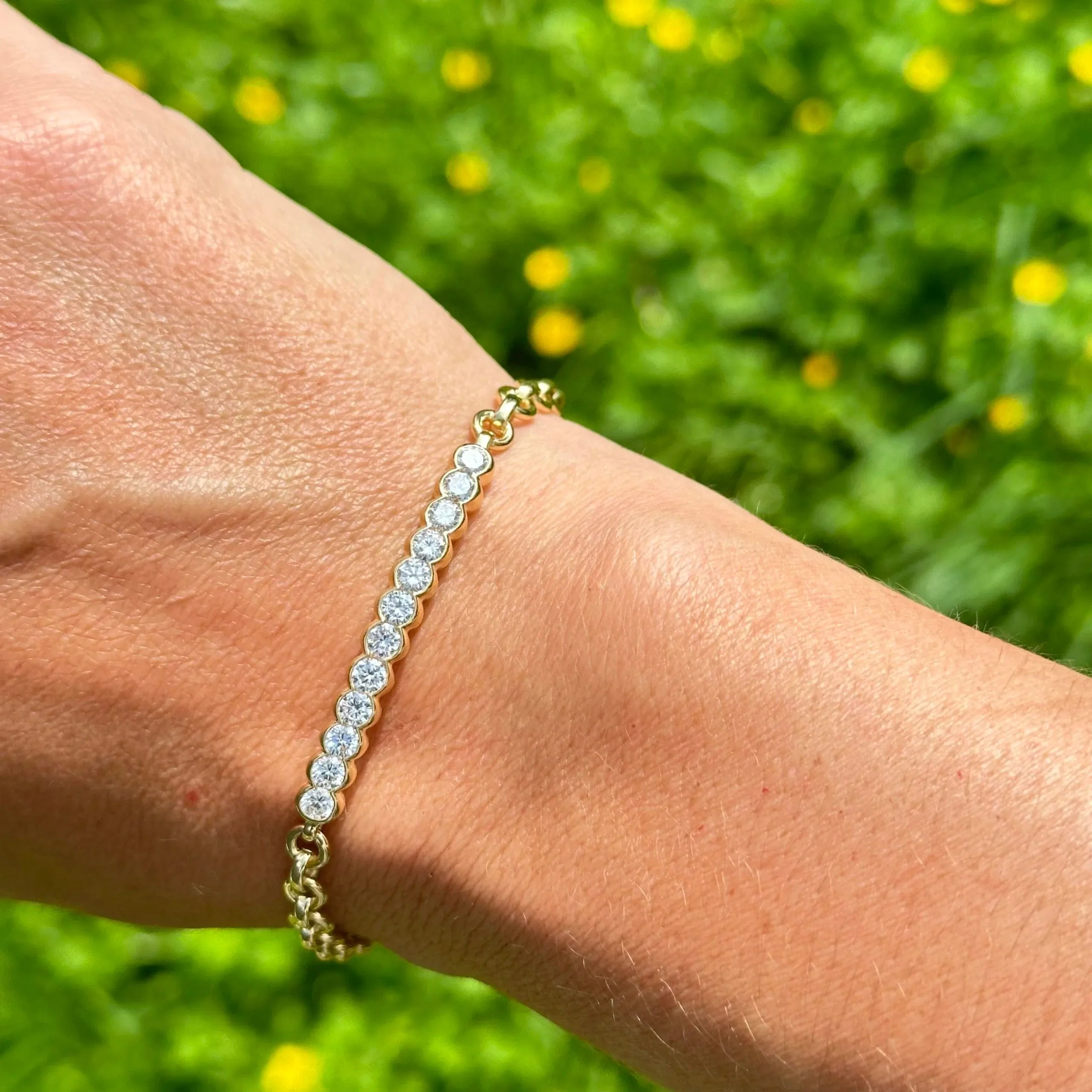 Bracelet ligne de diamants sold by 58 Facettes product image thumbnail 2