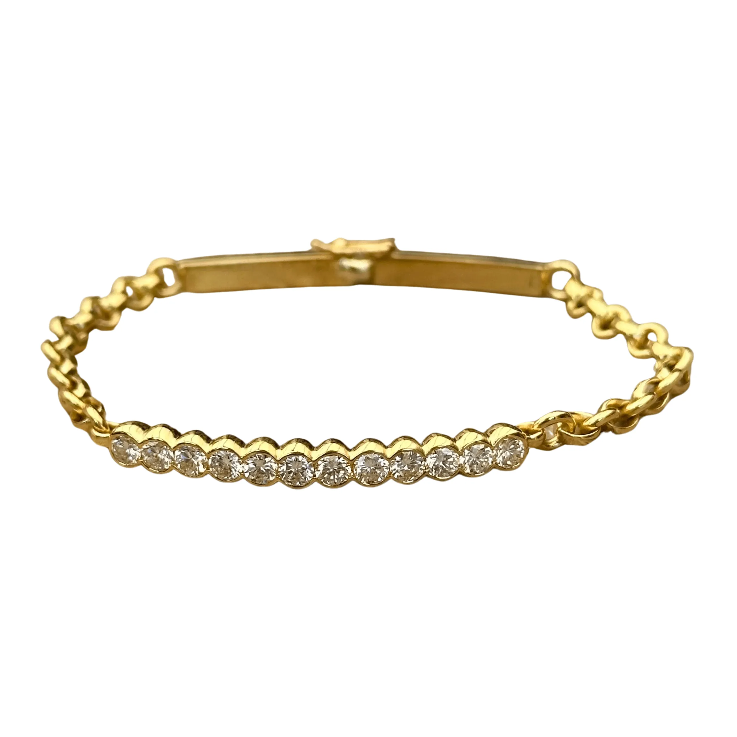 Bracelet ligne de diamants sold by 58 Facettes