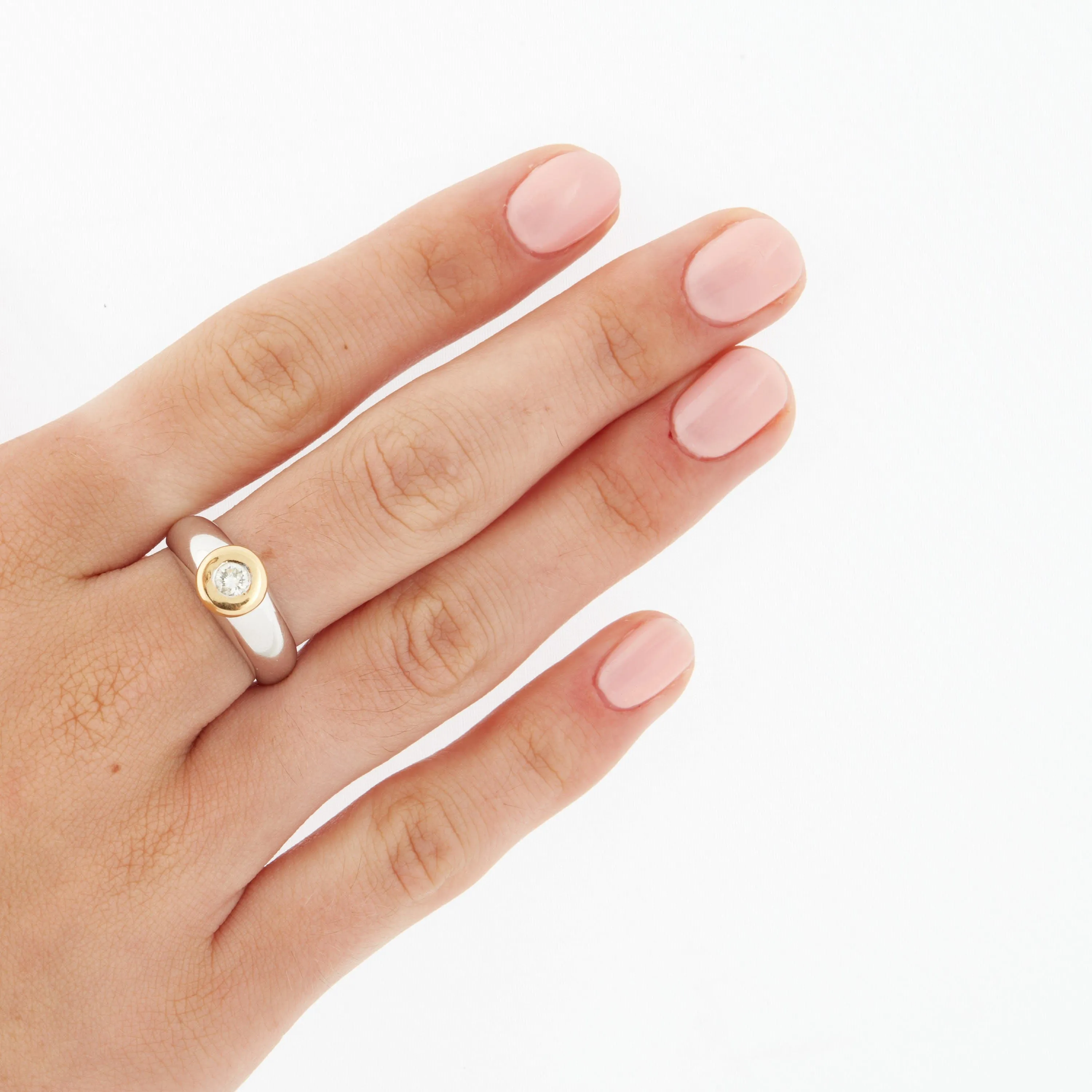 Bague 2 Ors Diamant sold by 58 Facettes product image thumbnail 2