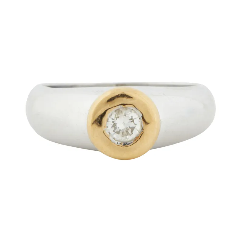 Bague 2 Ors Diamant sold by 58 Facettes