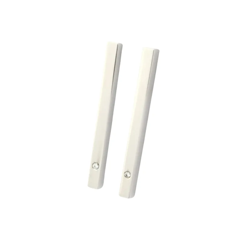 Boucles d'oreilles en or blanc et diamants sold by 58 Facettes