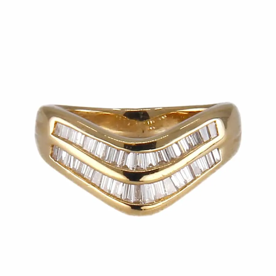 Bague vague en or jaune et diamant sold by 58 Facettes product image thumbnail 2