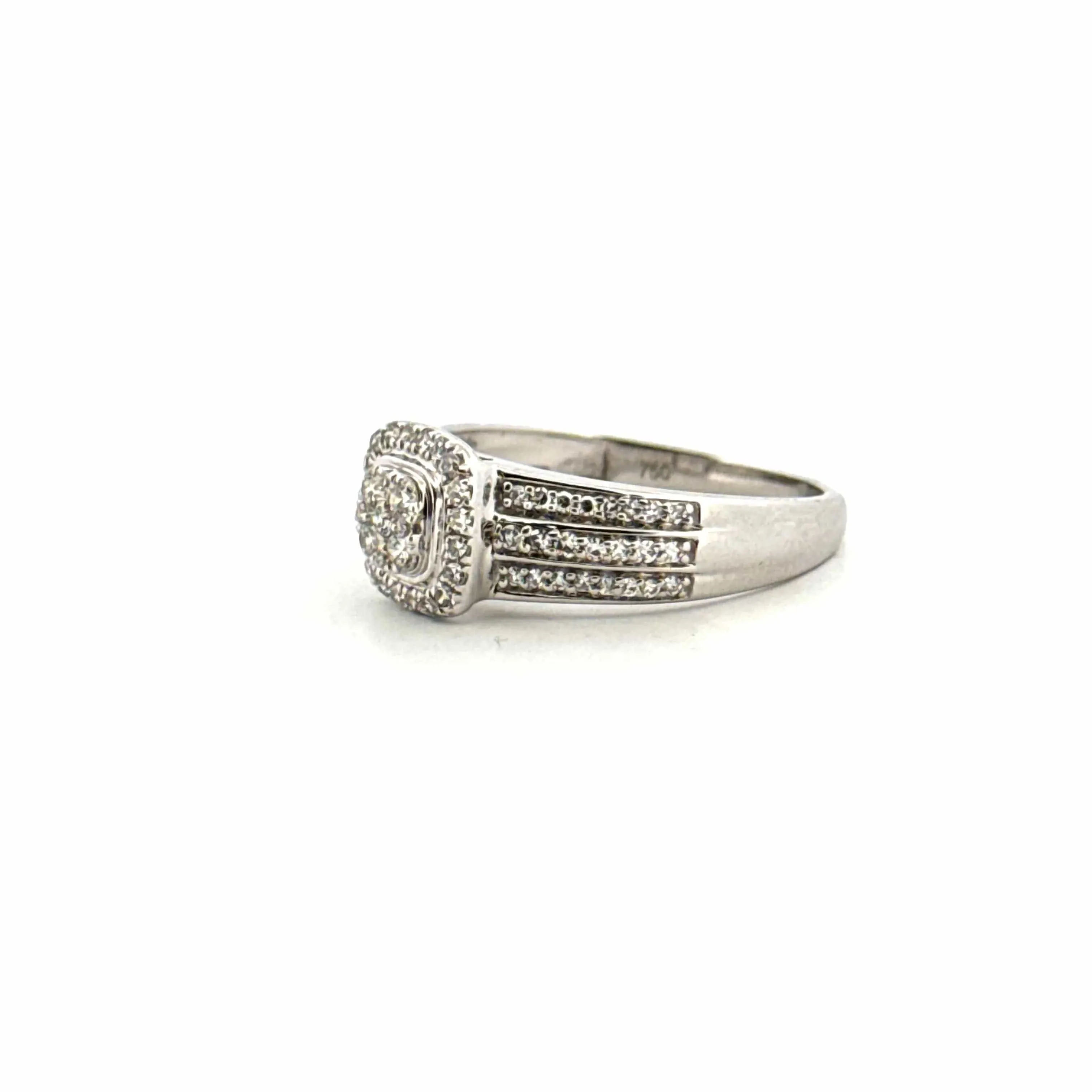 Bague Pavée Or Blanc & Diamants sold by 58 Facettes product image thumbnail 3
