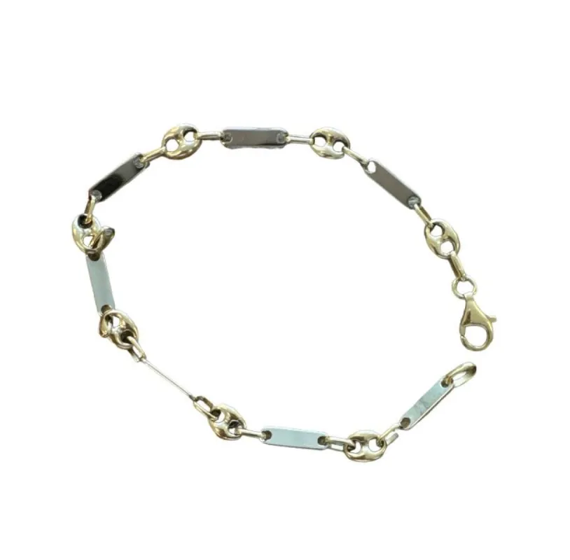 Bracelet grains de café or blanc or jaune sold by 58 Facettes