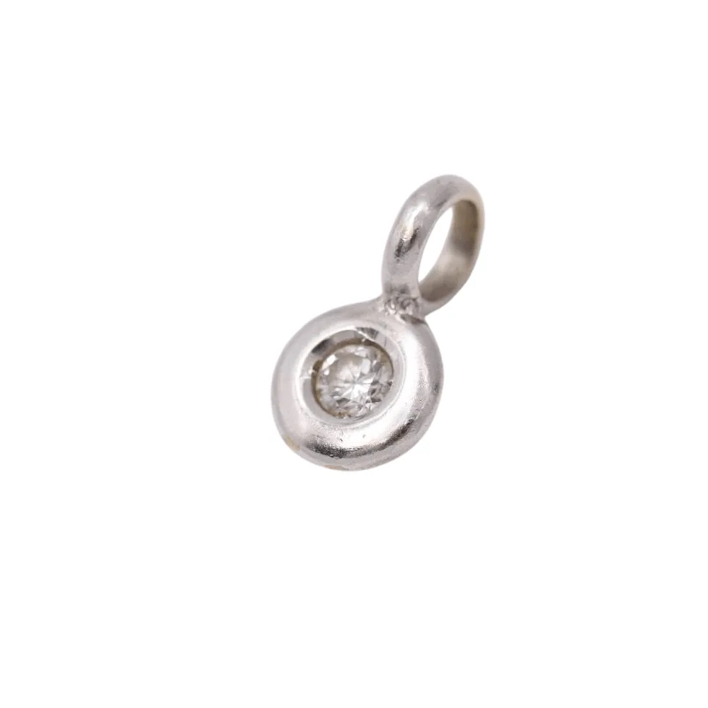 Pendentif diamant solitaire en or blanc 18 carats sold by 58 Facettes
