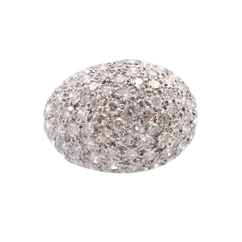 Bague boule Or blanc Diamants sold by 58 Facettes