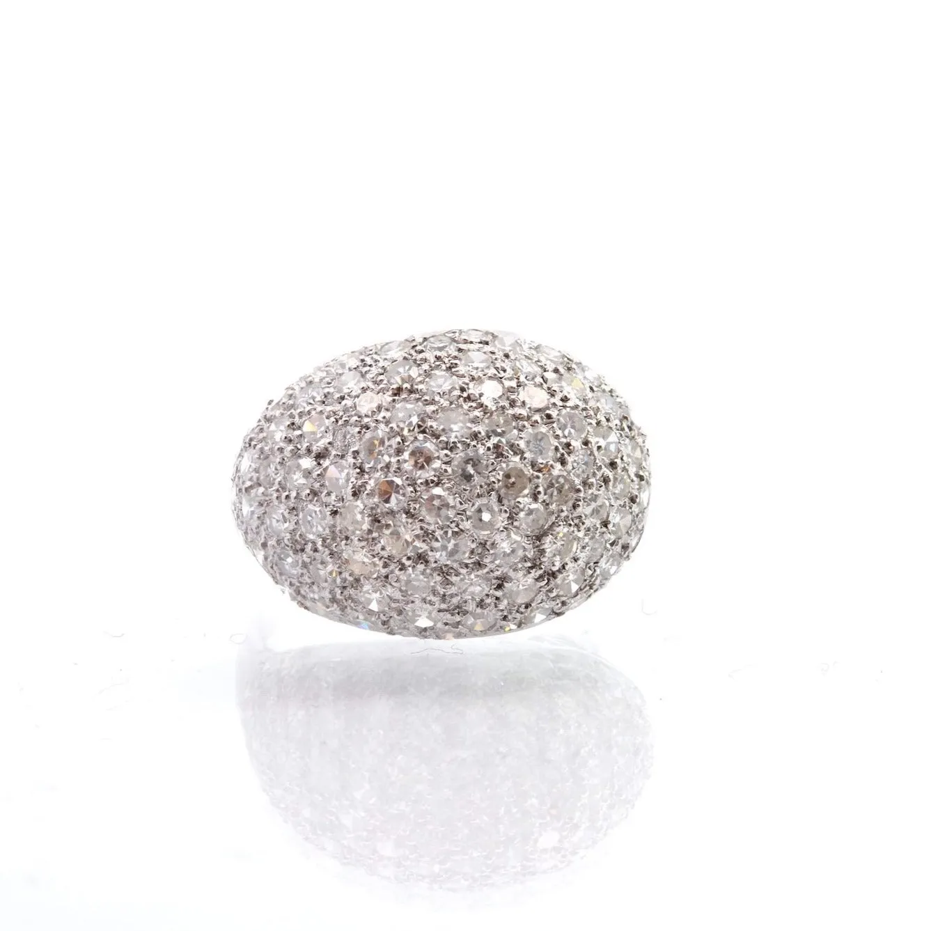 Bague boule Or blanc Diamants sold by 58 Facettes product image thumbnail 3