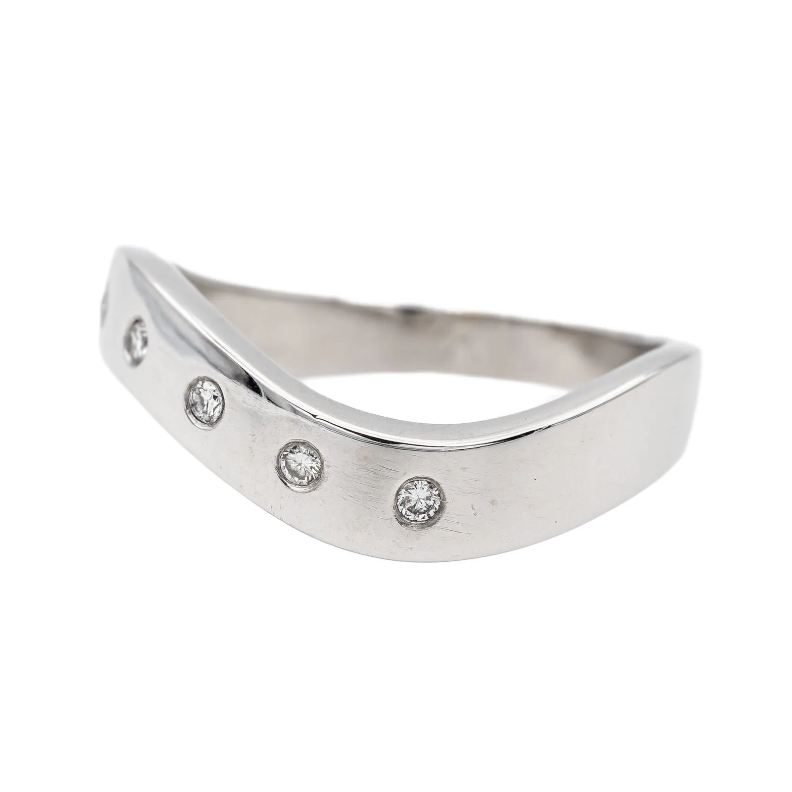 Bague Alliance Or blanc Diamant sold by 58 Facettes product image thumbnail 3