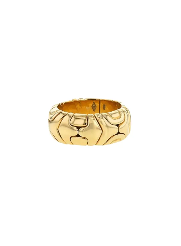 BULGARI - Bague bandeau en or Alveare sold by 58 Facettes