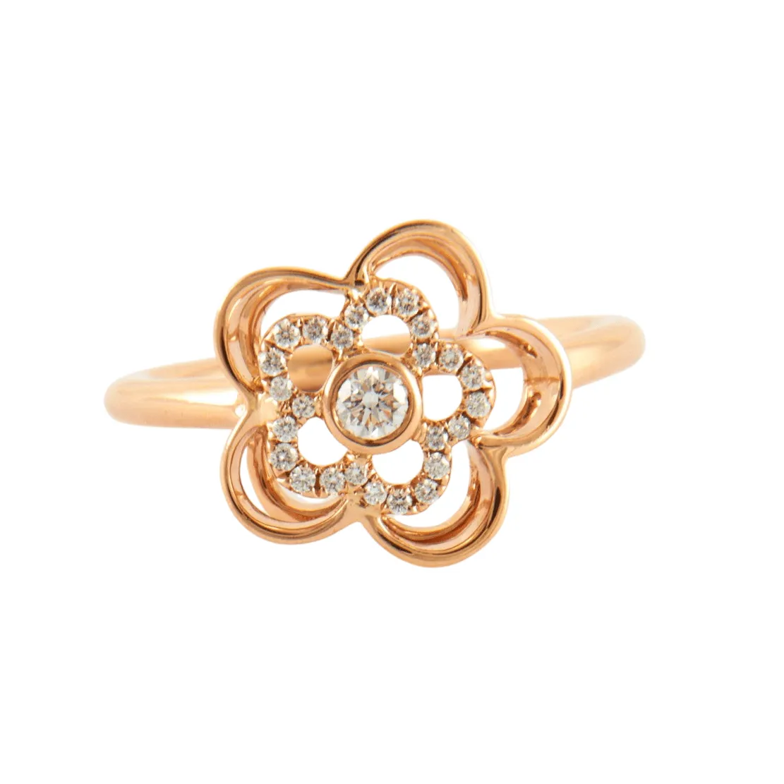 Bague Fleur Diamants sold by 58 Facettes