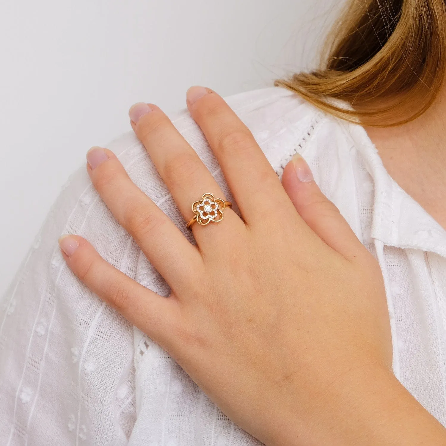 Bague Fleur Diamants sold by 58 Facettes product image thumbnail 2