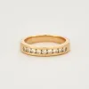 Bague Alliance demi-tour diamants sertis sur or jaune sold by 58 Facettes