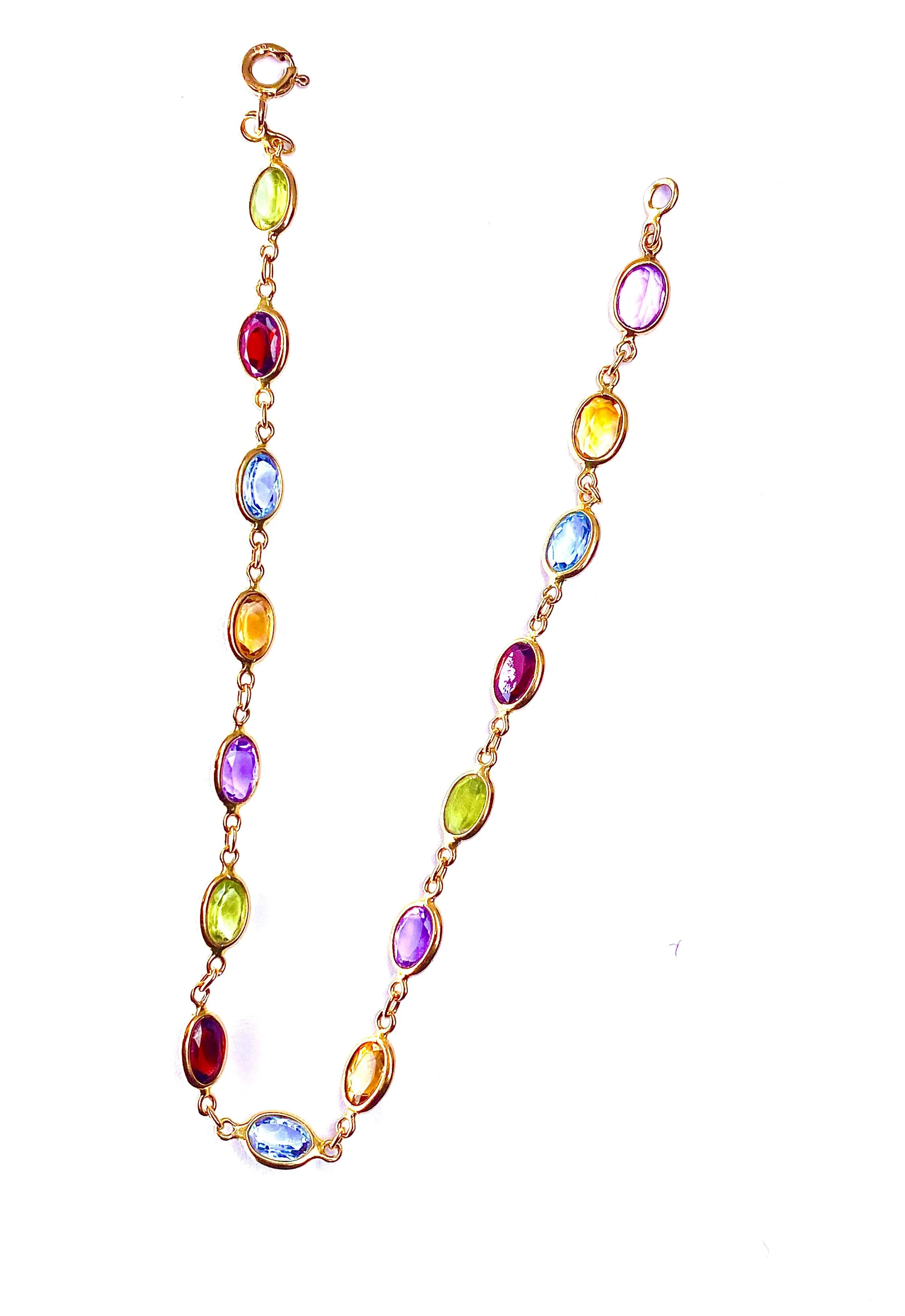 Bracelet or jaune et pierres fines sold by 58 Facettes product image thumbnail 5