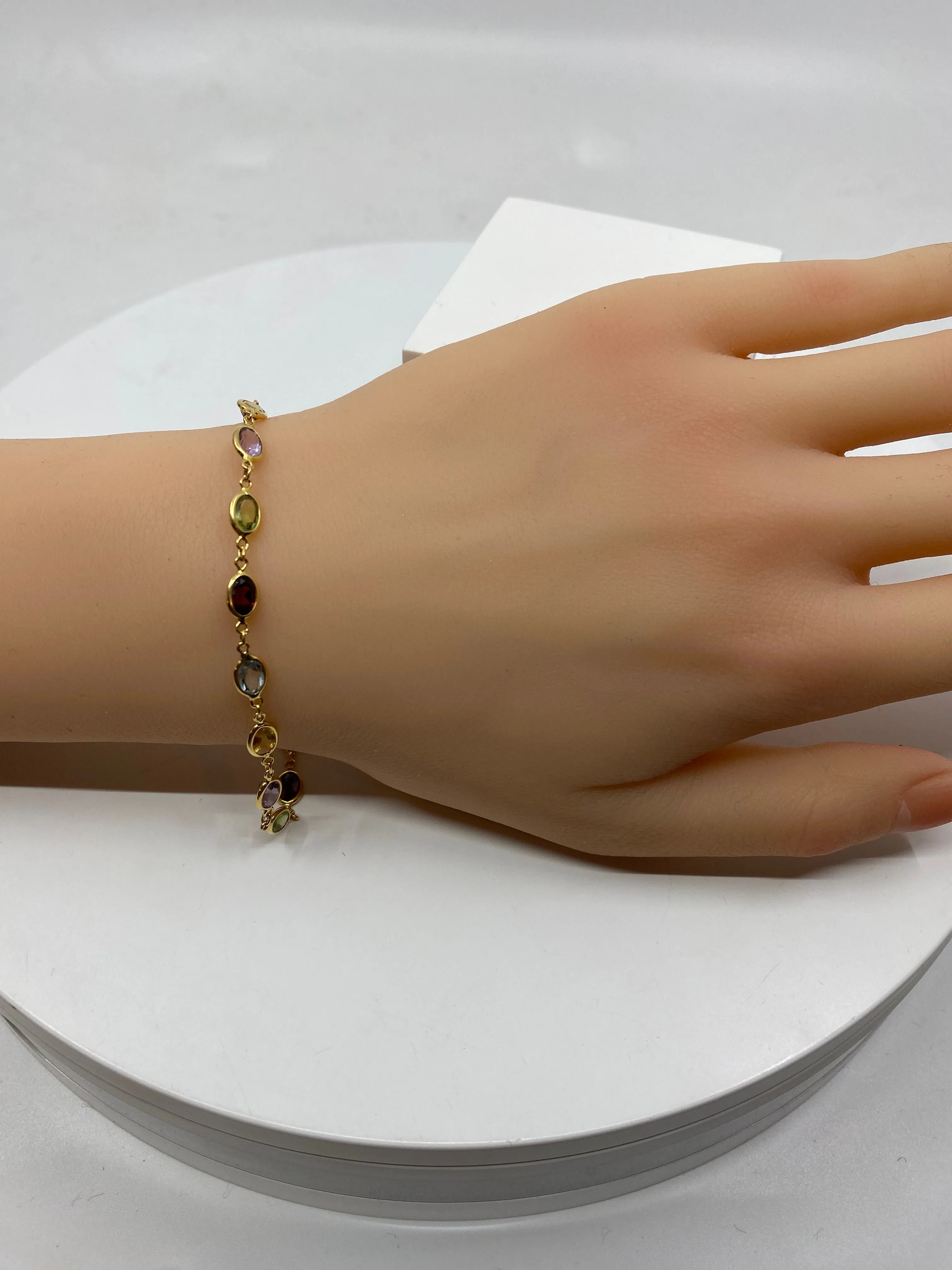 Bracelet or jaune et pierres fines sold by 58 Facettes product image thumbnail 2