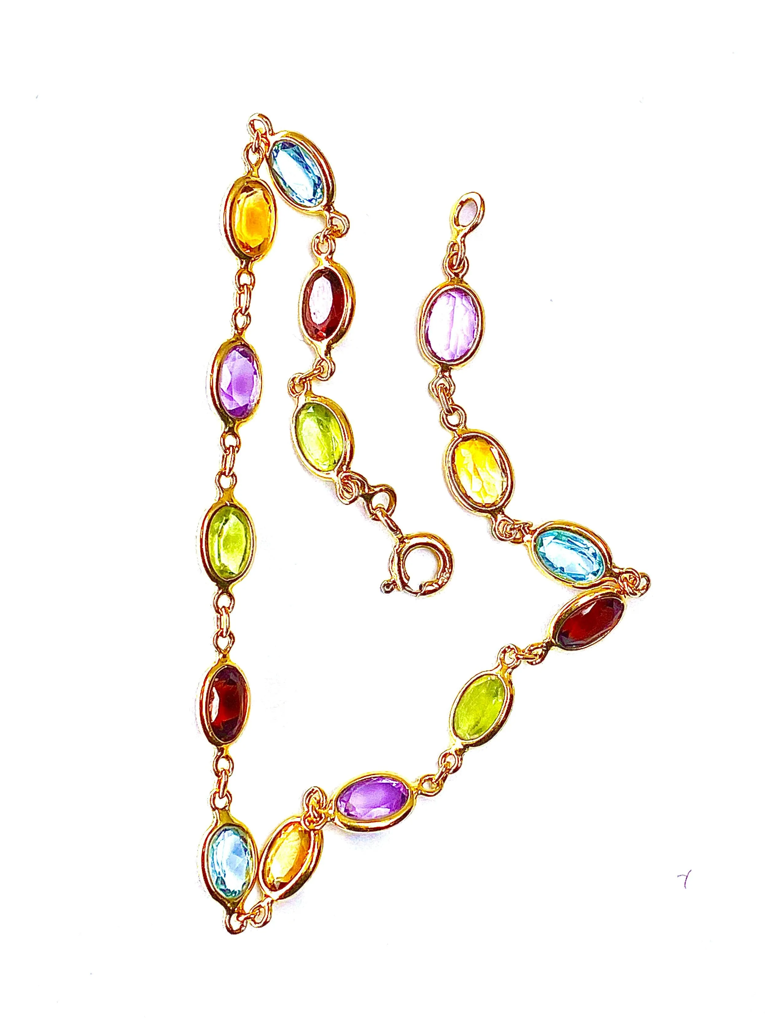 Bracelet or jaune et pierres fines sold by 58 Facettes