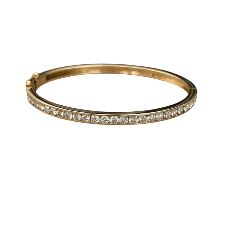 Bracelet jonc diamants en or sold by 58 Facettes