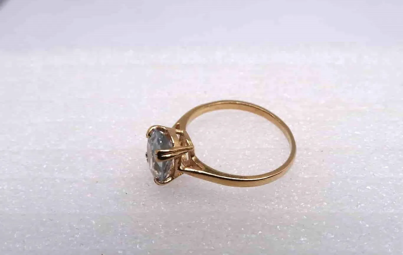 Bague or et Aigue Marine sold by 58 Facettes product image thumbnail 2