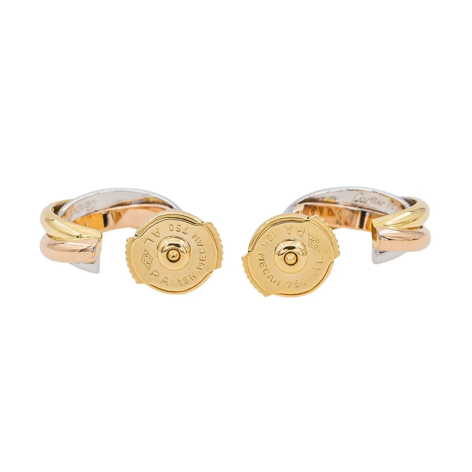 Cartier Boucles d'oreilles Créoles Trinity Or jaune sold by 58 Facettes product image thumbnail 4