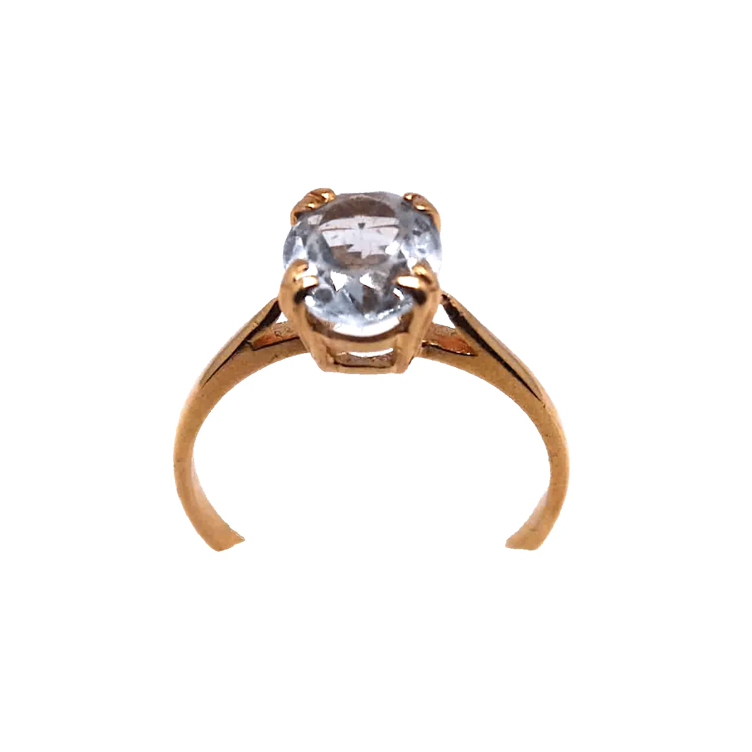 Bague or et Aigue Marine sold by 58 Facettes