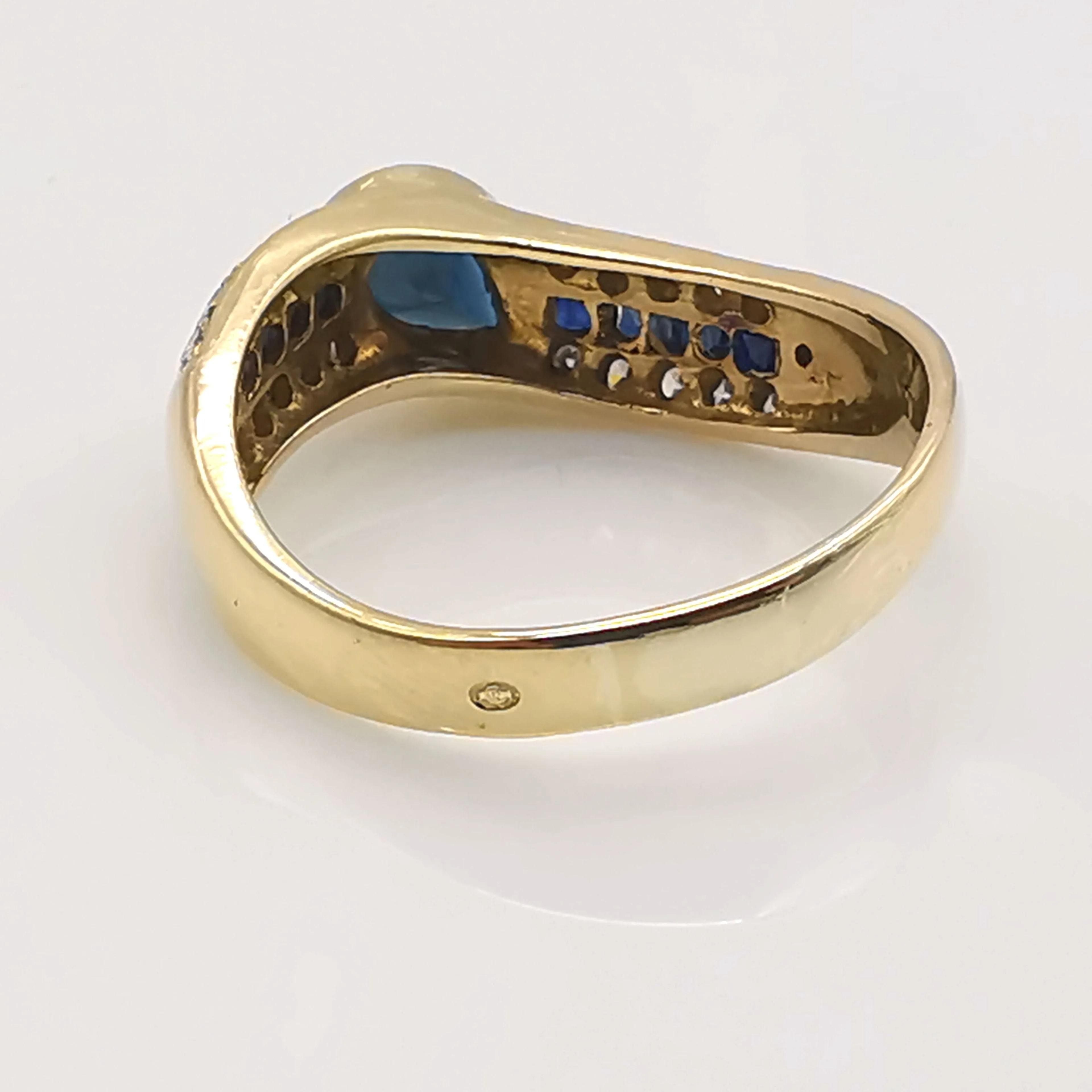 Bague Or jaune Saphir et Diamants sold by 58 Facettes product image thumbnail 4