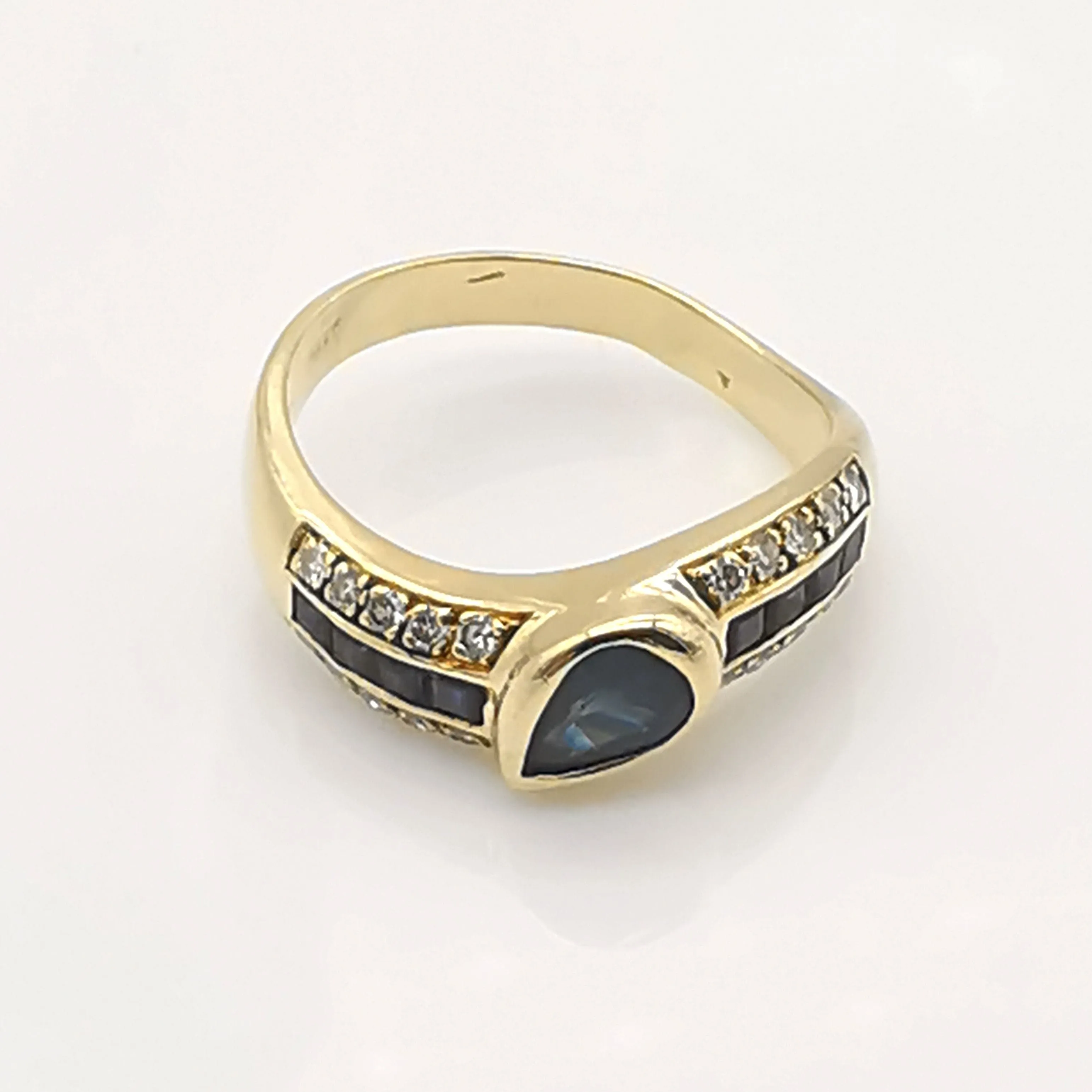 Bague Or jaune Saphir et Diamants sold by 58 Facettes product image thumbnail 5