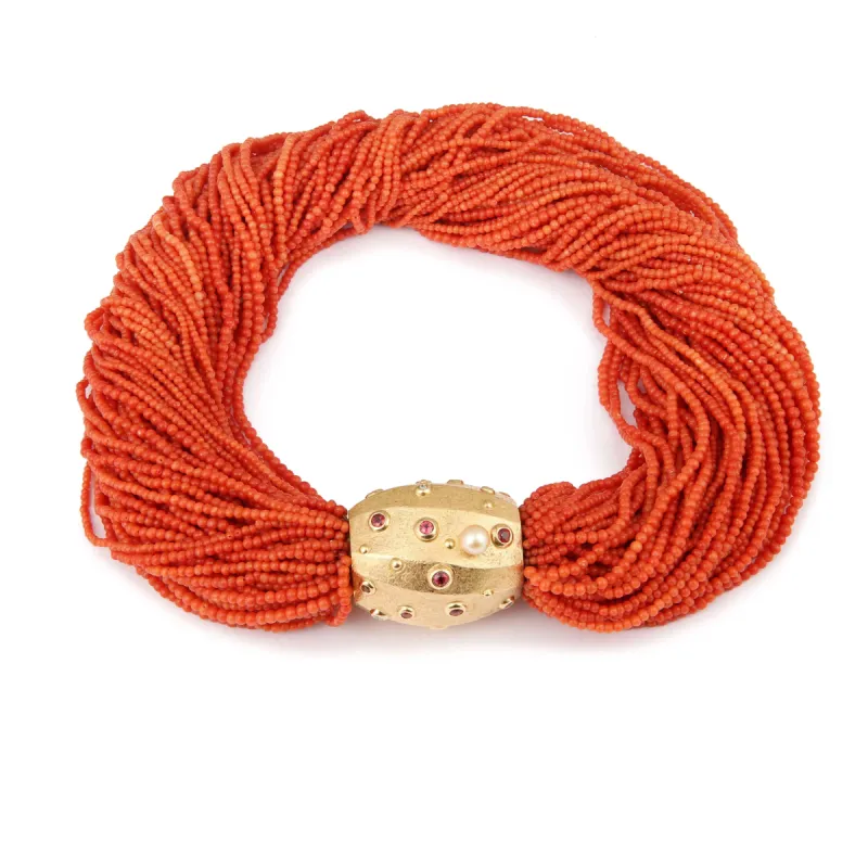 Collier Corail Torsadé Or Jaune sold by 58 Facettes