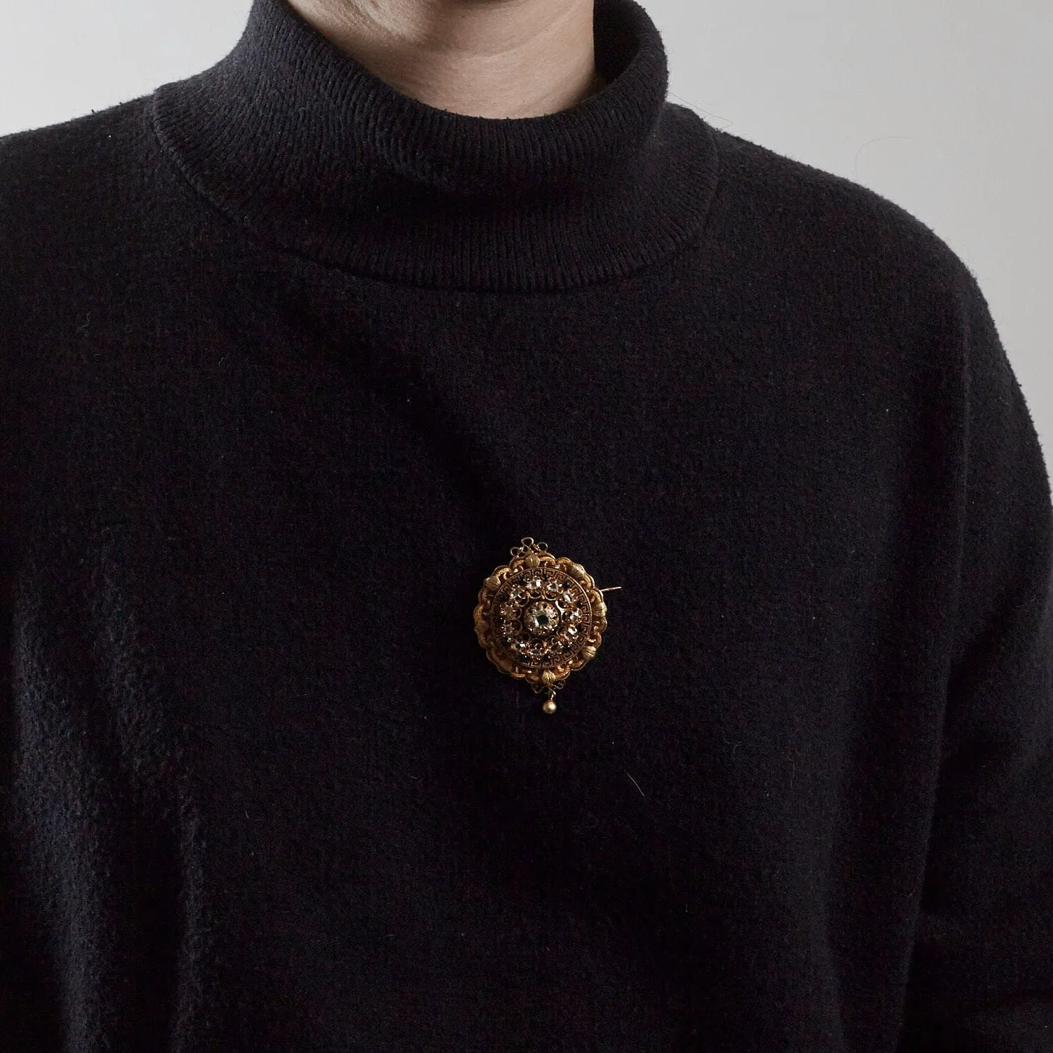 Broche Vintage or et diamants sold by 58 Facettes product image thumbnail 2