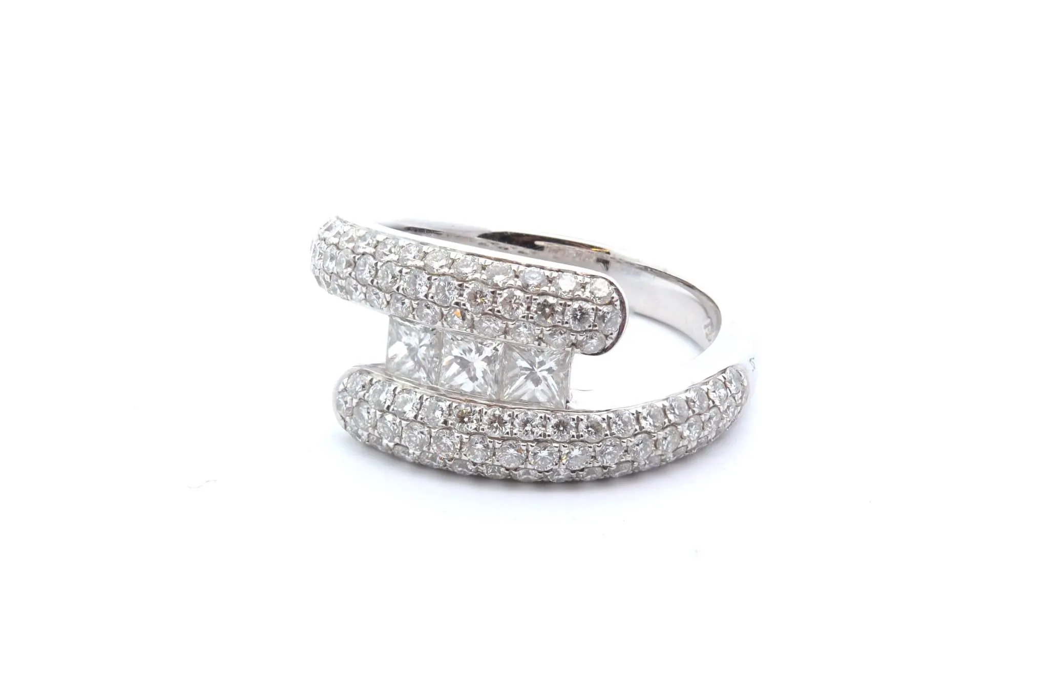 Bague Or blanc Diamants sold by 58 Facettes product image thumbnail 4