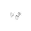 Boucles d'oreilles 0.50ct diamants or gris sold by 58 Facettes