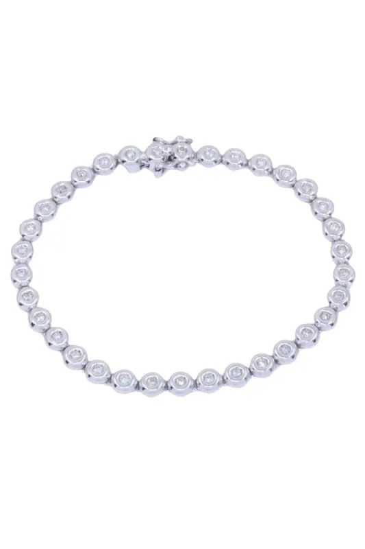 Bracelet ligne diamants sold by 58 Facettes