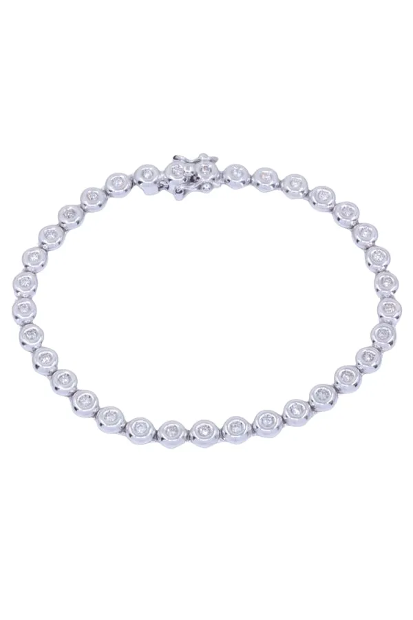 Bracelet ligne diamants sold by 58 Facettes