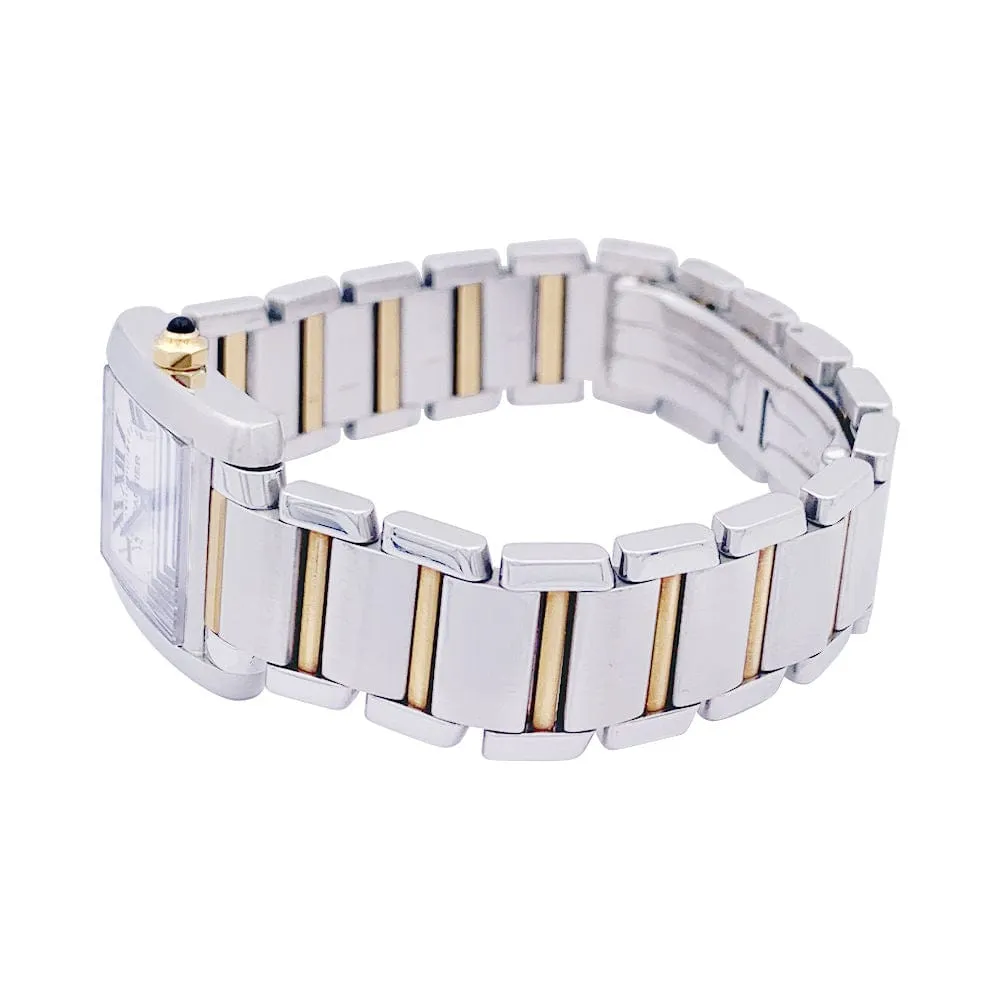 Montre Cartier, "Tank Française", or et acier. sold by 58 Facettes product image thumbnail 4