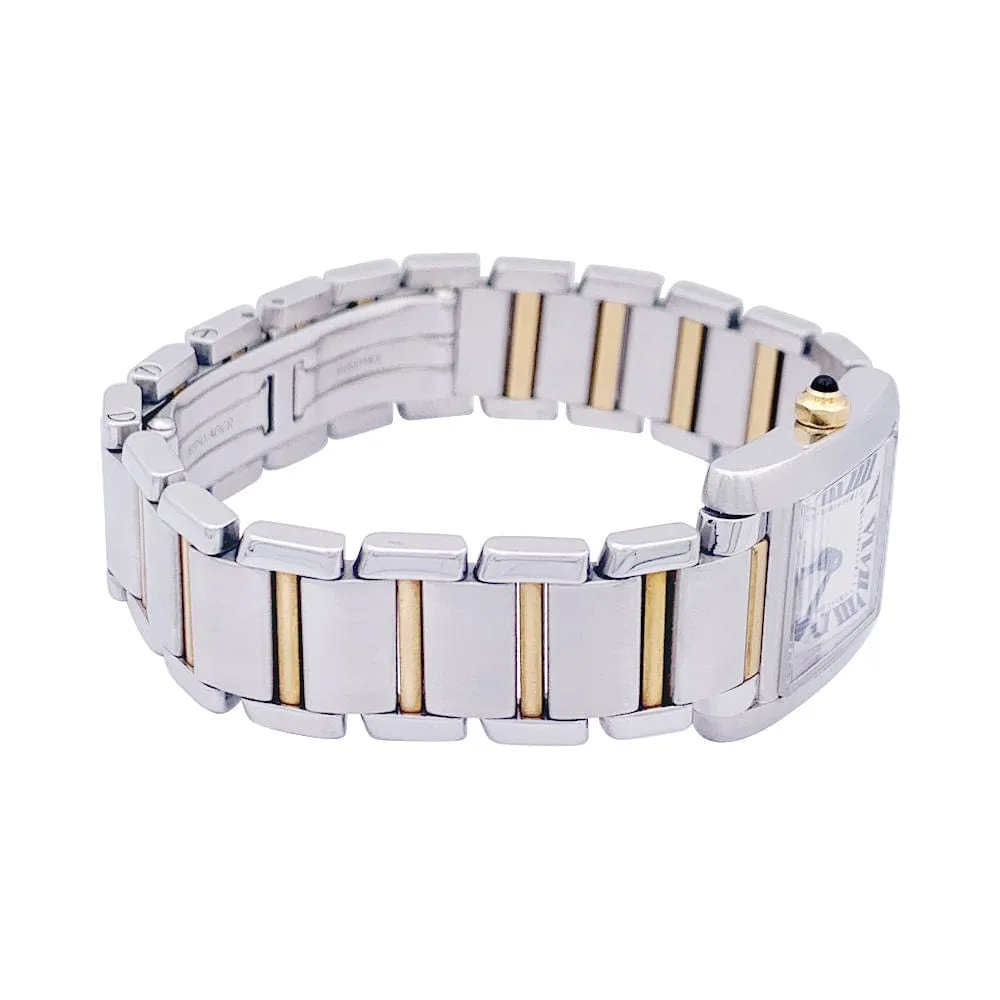 Montre Cartier, "Tank Française", or et acier. sold by 58 Facettes product image thumbnail 2