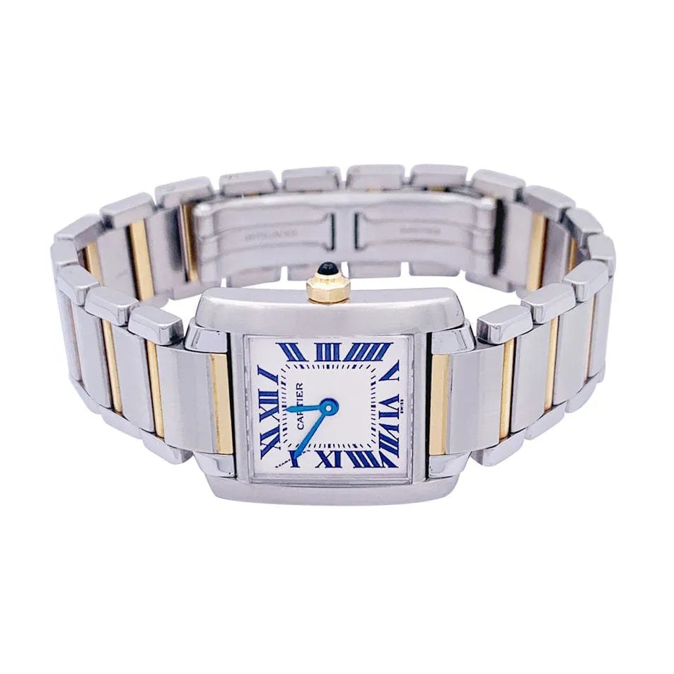 Montre Cartier, "Tank Française", or et acier. sold by 58 Facettes product image thumbnail 5