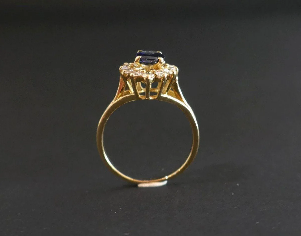 Bague Saphir Et Diamants, Or 18 Carats sold by 58 Facettes product image thumbnail 3