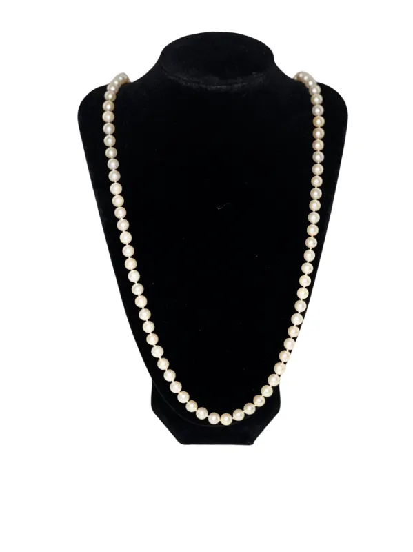 Collier Choker 87 Perles De Culture Akoya 70 Cm Fermoir Or 18k sold by 58 Facettes