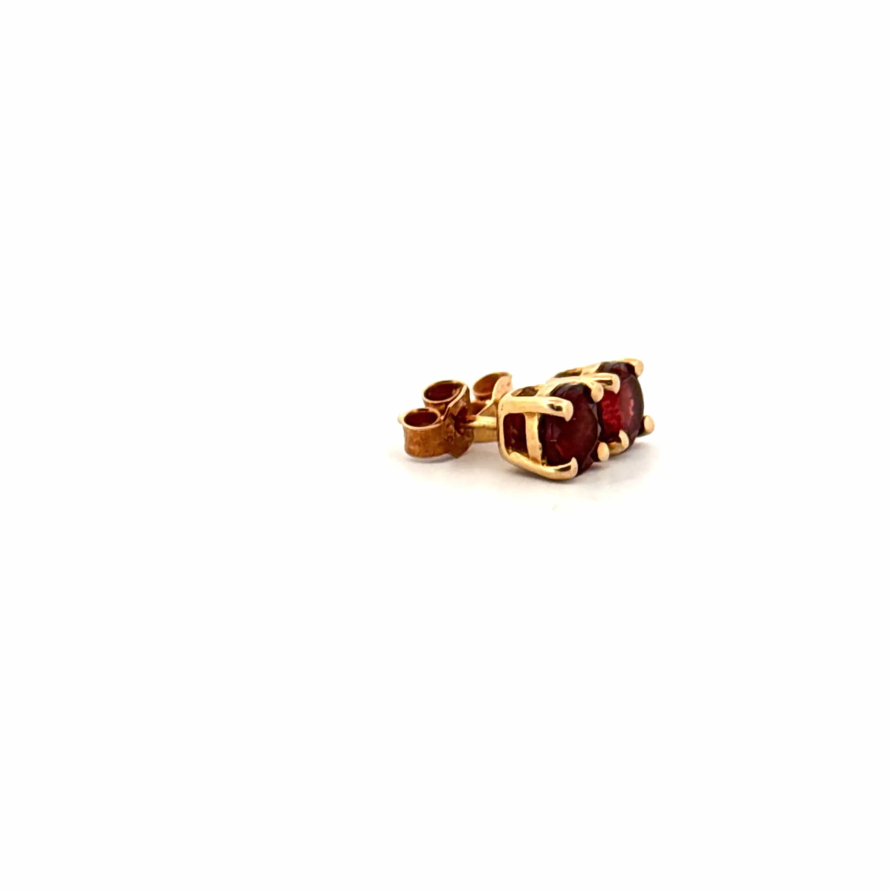Puces d'oreilles Or Jaune & Grenat sold by 58 Facettes product image thumbnail 4