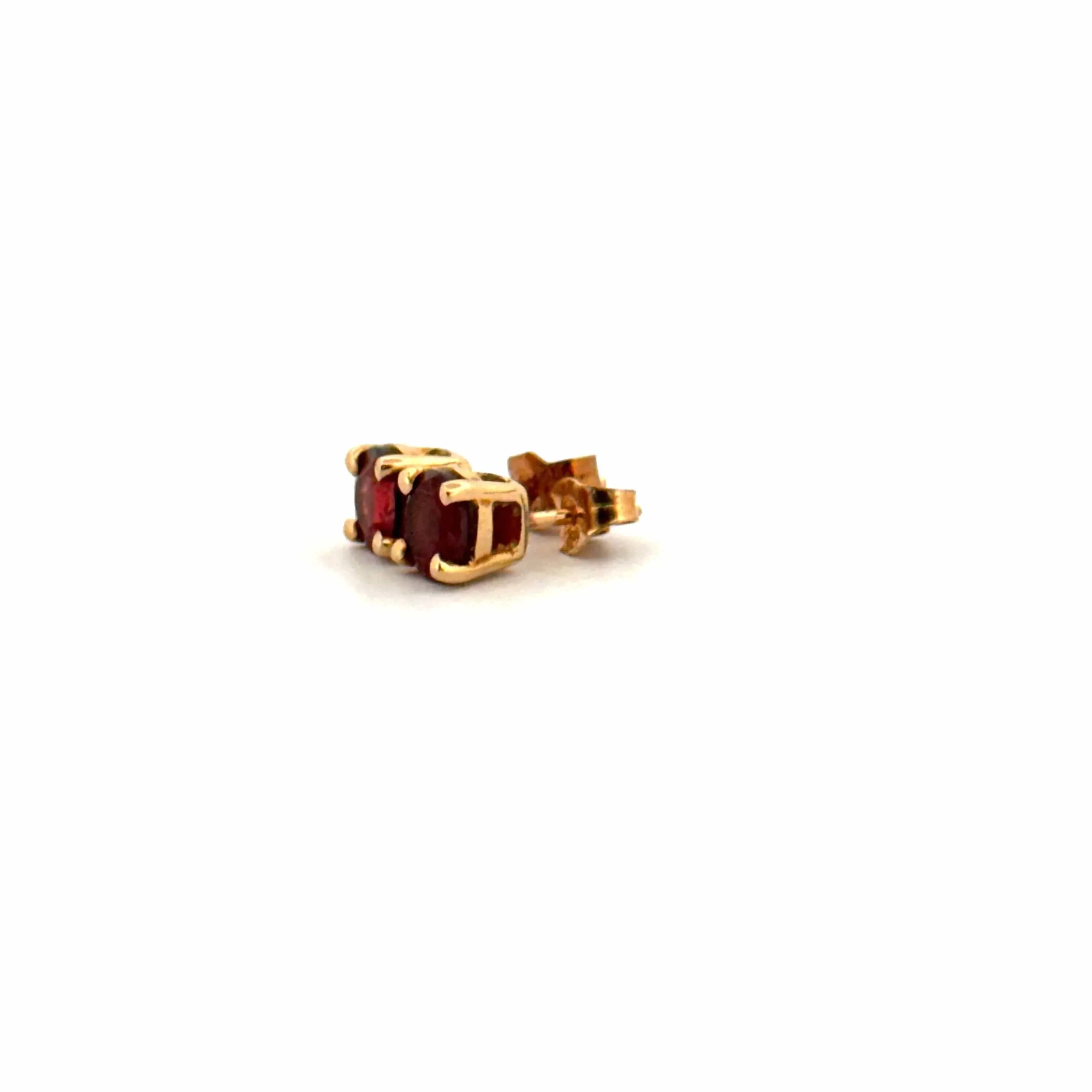 Puces d'oreilles Or Jaune & Grenat sold by 58 Facettes product image thumbnail 3
