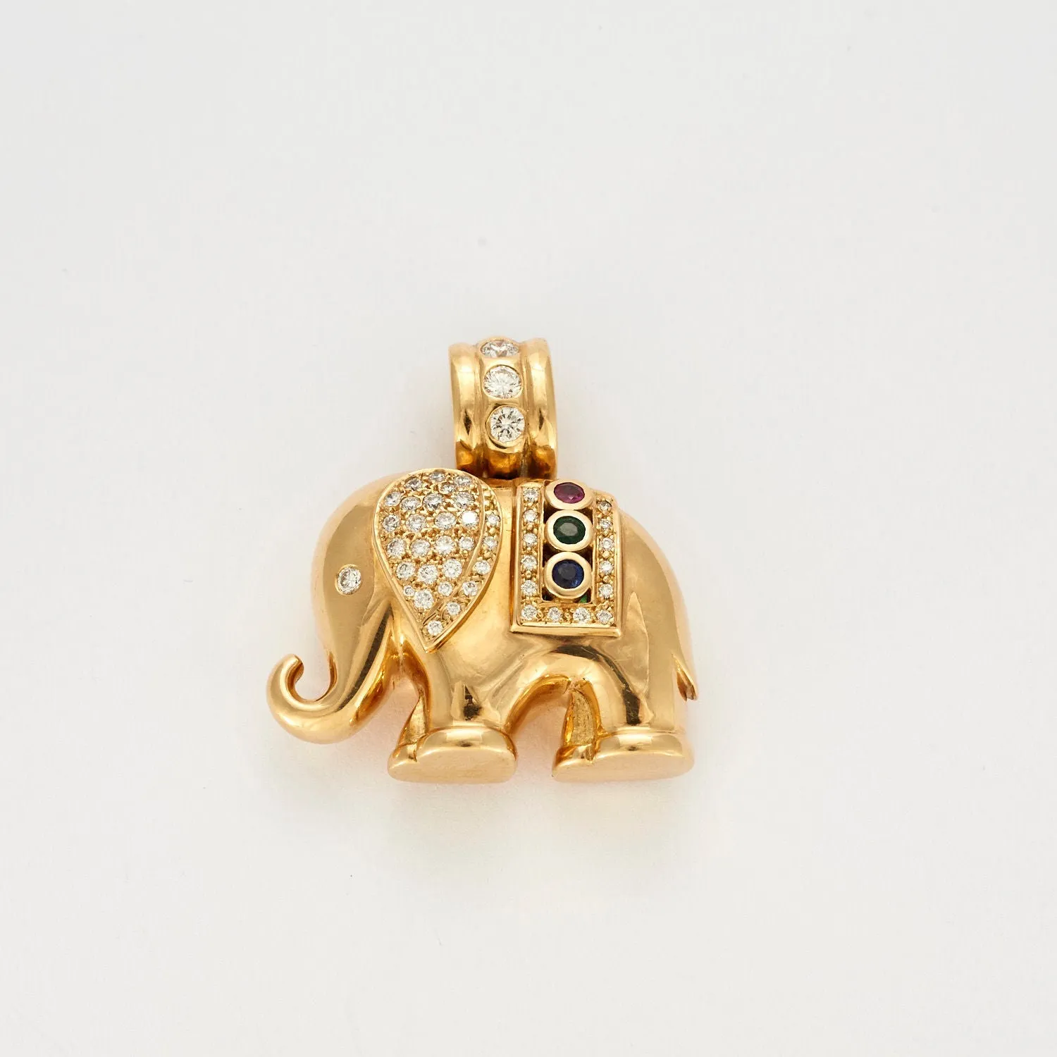 Pendentif éléphant précieux sold by 58 Facettes product image thumbnail 3