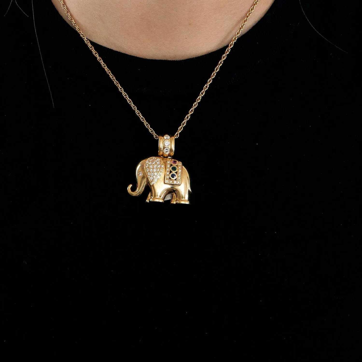 Pendentif éléphant précieux sold by 58 Facettes product image thumbnail 2
